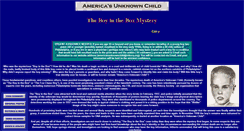 Desktop Screenshot of americasunknownchild.net